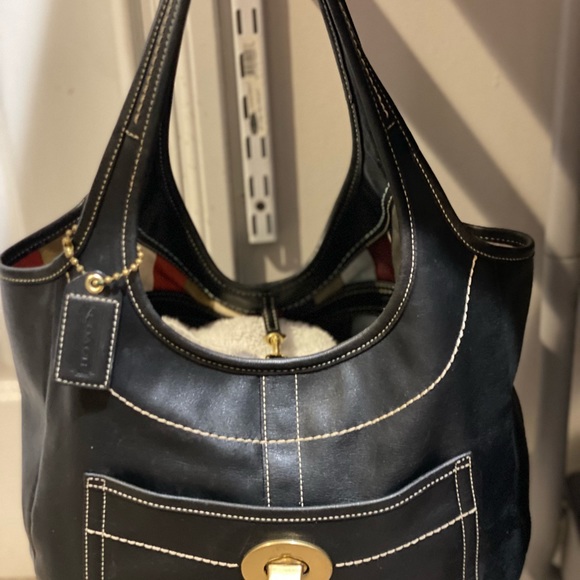 VTG Coach Hobo Bag Black - Picture 3 of 6